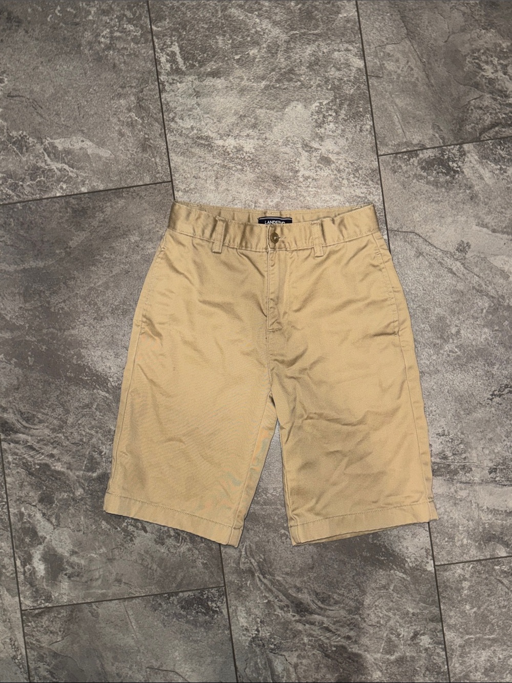 Boys Land’s End 12S Khaki Shorts